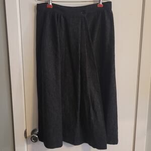 Vntg KENSINGTON SQUARE Wool Wrap Midi Skirt Sz S 28” waist Made in USA 80s/90s